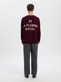 Product image thumbnail - REGULAR FIT KNITTED PULLOVER, Loganberry | 4