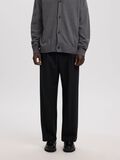 Product image thumbnail - WOOL BLEND LOOSE-FIT TROUSERS, Black | 2