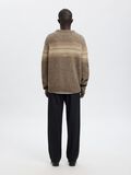 Product image thumbnail - REGULAR FIT KNITTED PULLOVER, Brownie | 2