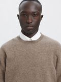 Product image thumbnail - MERINO WOOL PULLOVER, Dark Earth | 6