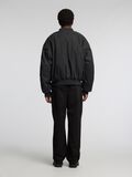 Selected SHORT BOMBER JACKET, Jet Black, highres - 16094516_JetBlack_004.jpg