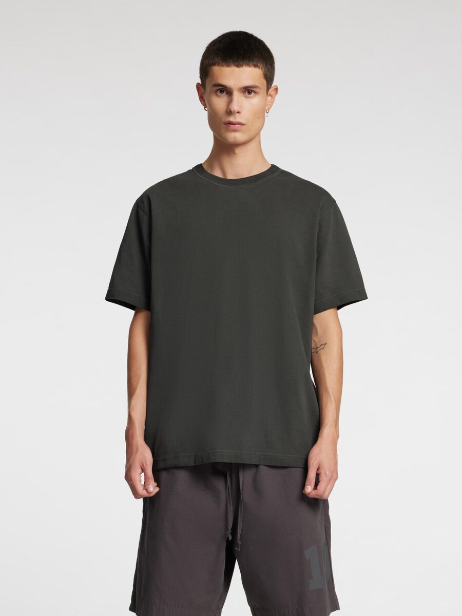 Selected SHORT SLEEVED T-SHIRT, Black Onyx, highres - 16096872_BlackOnyx_003.jpg