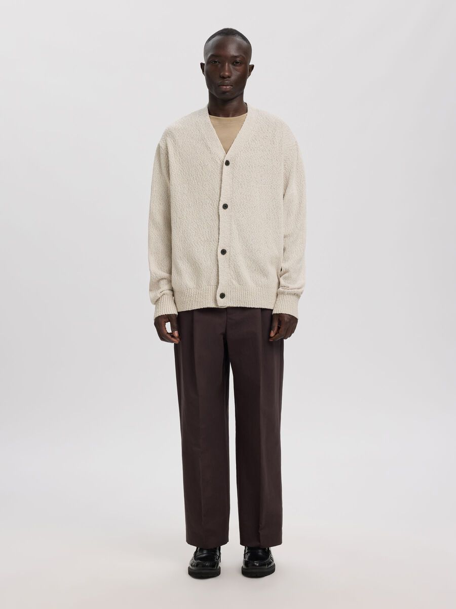 Product tile image - BOUCLE CARDIGAN, Oatmeal | 16100798_Oatmeal