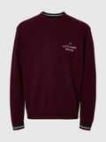 Product image thumbnail - REGULAR FIT KNITTED PULLOVER, Loganberry | 3