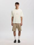 Product image thumbnail - LOOSE FIT  T-SHIRT, Coconut Milk | 1