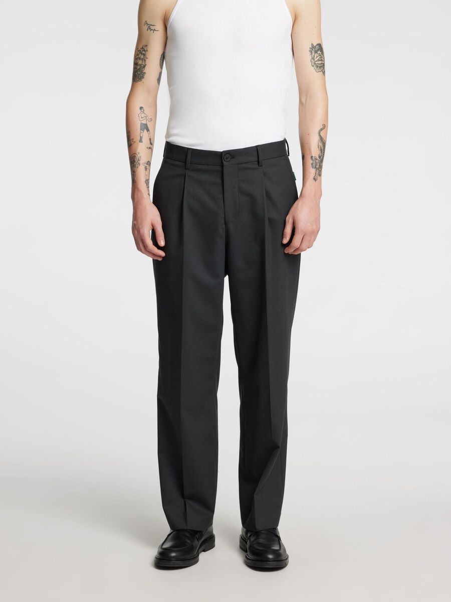 Selected RELAXED FIT WOOL TROUSERS, Black, highres - 16096759_Black_003.jpg