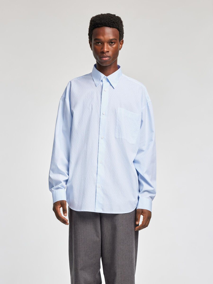 Selected RELAXED FIT SHIRT, Light Blue, highres - 16096125_LightBlue_1149978_003.jpg