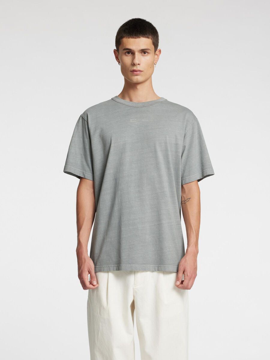 Selected SHORT SLEEVED  T-SHIRT, Sharkskin, highres - 16096873_Sharkskin_003.jpg