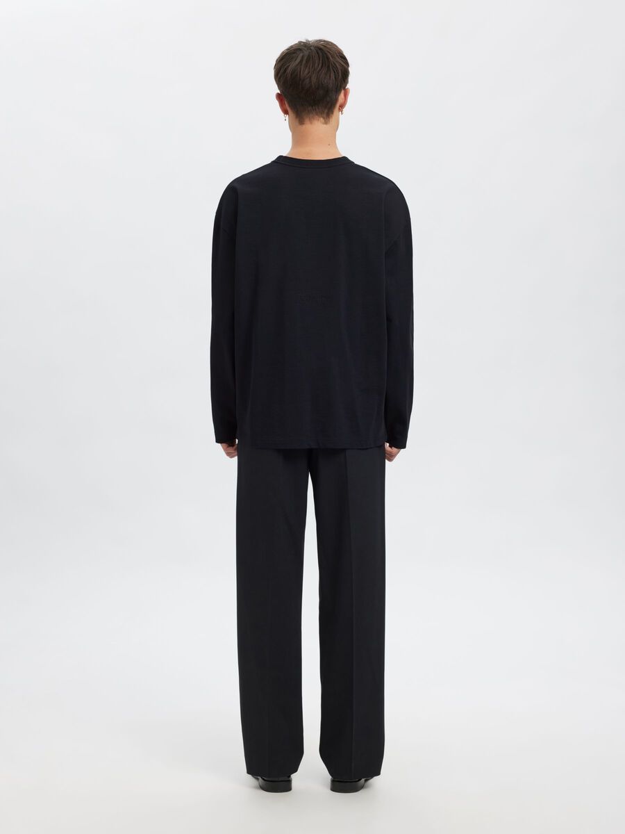 Carousel image - LONG SLEEVED T-SHIRT, Dark Navy | 2
