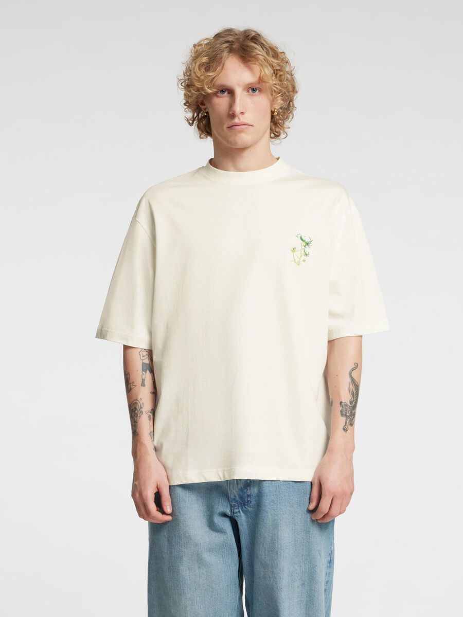 Selected LOOSE FIT  T-SHIRT, Snow White, highres - 16097674_SnowWhite_003.jpg