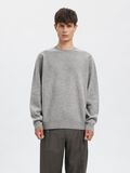 Product image thumbnail - MERINO WOOL PULLOVER, Medium Grey Melange | 2