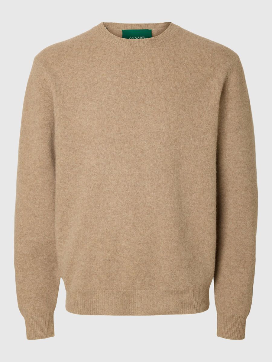 Carousel image - MERINO WOOL PULLOVER, Oatmeal | 3