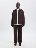 Product image thumbnail - RELAXED FIT TROUSERS, Chocolate Torte | 1
