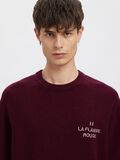 Product image thumbnail - REGULAR FIT KNITTED PULLOVER, Loganberry | 7