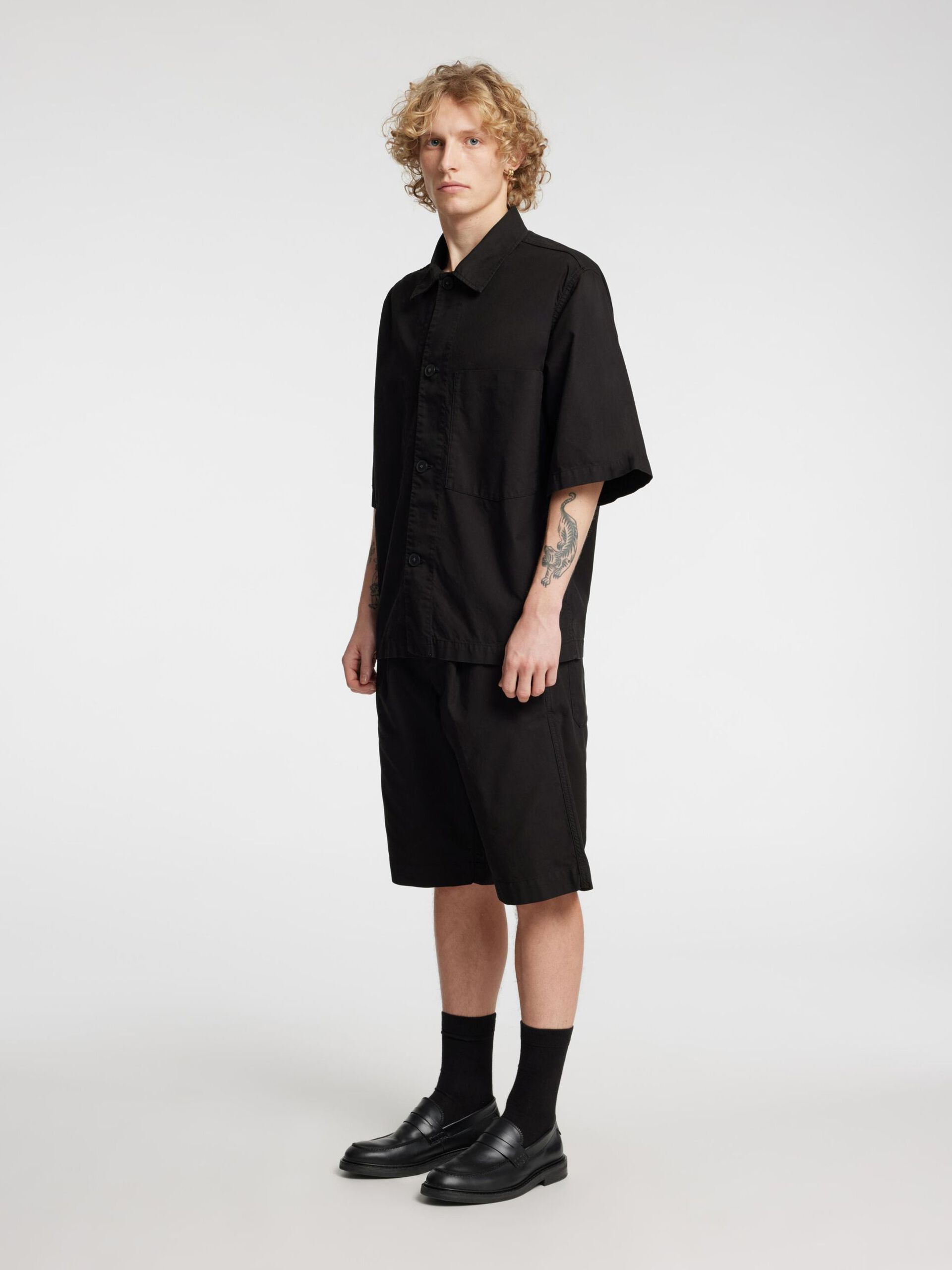 Carousel image - LOOSE FIT SHORTS, Black | 5