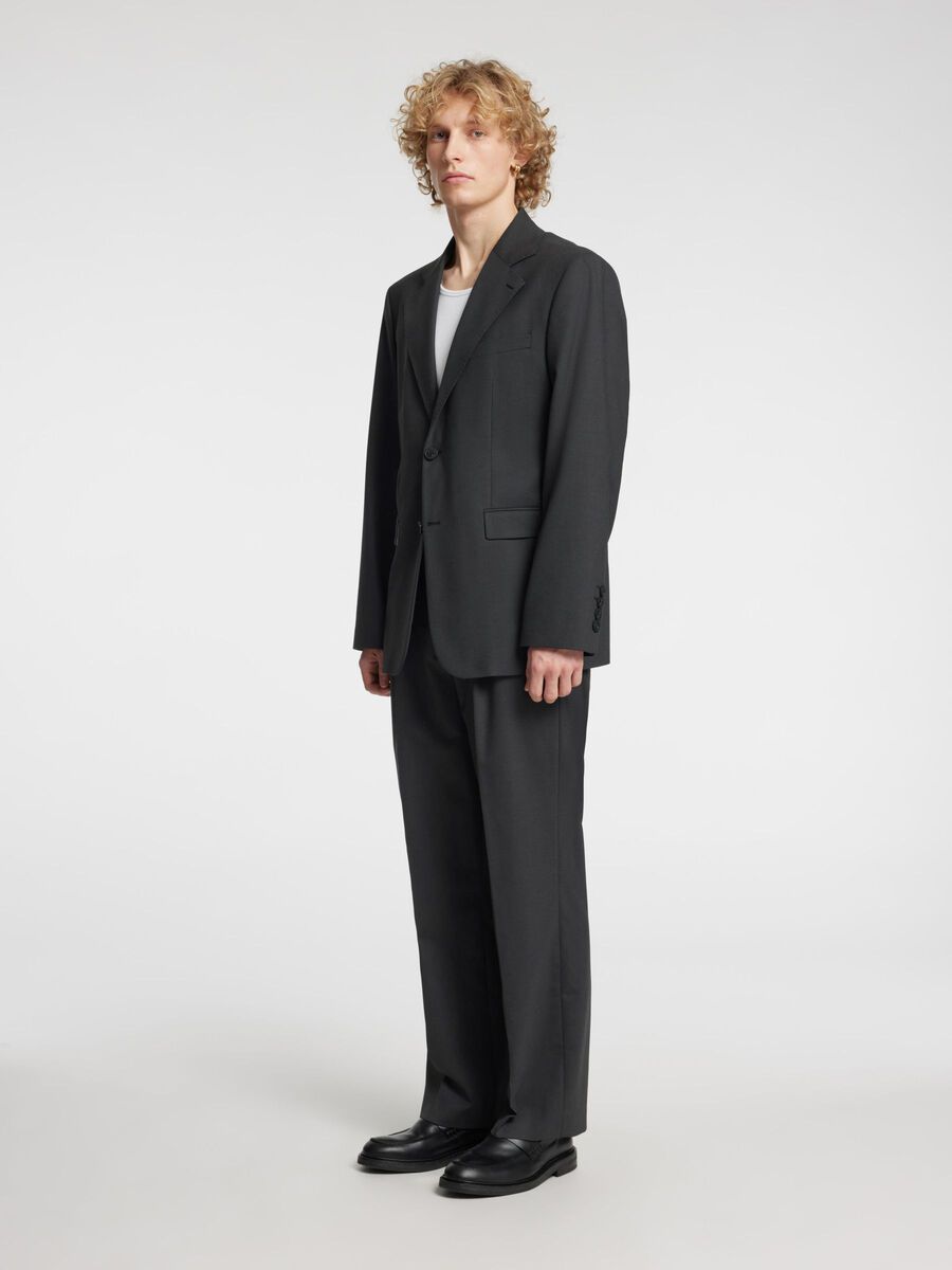 Carousel image - RELAXED FIT WOOL BLAZER, Black | 5