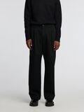 Selected LOOSE FIT COTTON TROUSERS, Black, highres - 16094913_Black_003.jpg