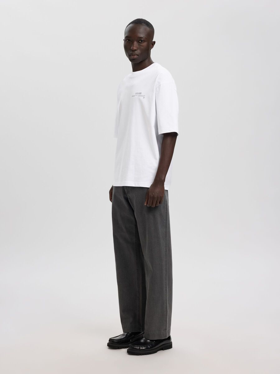 Carousel image - LOOSE FIT  T-SHIRT, Brilliant White | 5