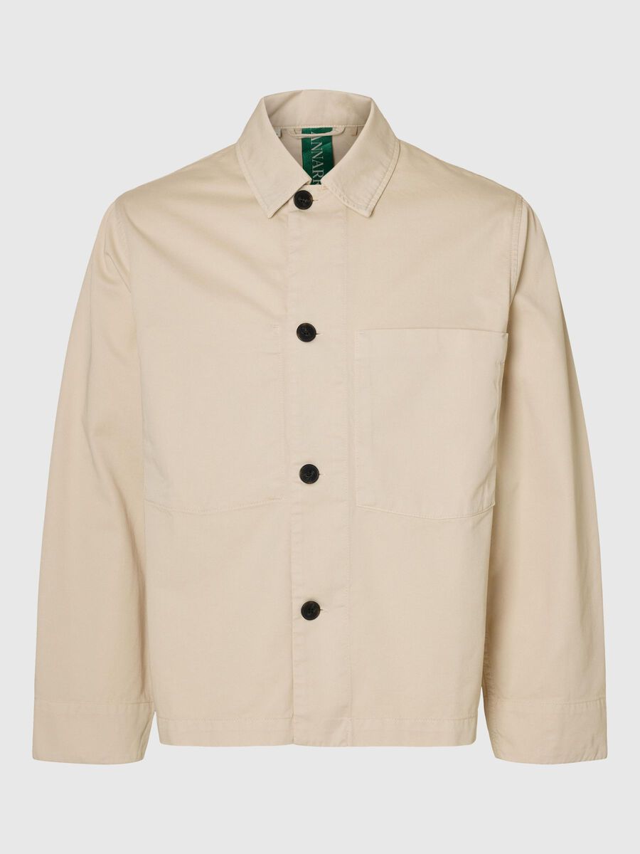 Selected RELAXED FIT OVERSHIRT, Birch, highres - 16097033_Birch_001.jpg