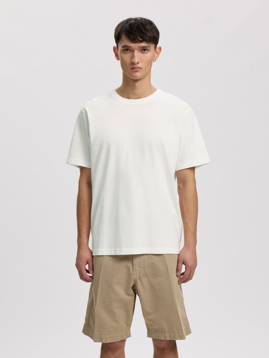Carousel image 2 SHORT SLEEVED CREWNECK T-SHIRT, Coconut Milk