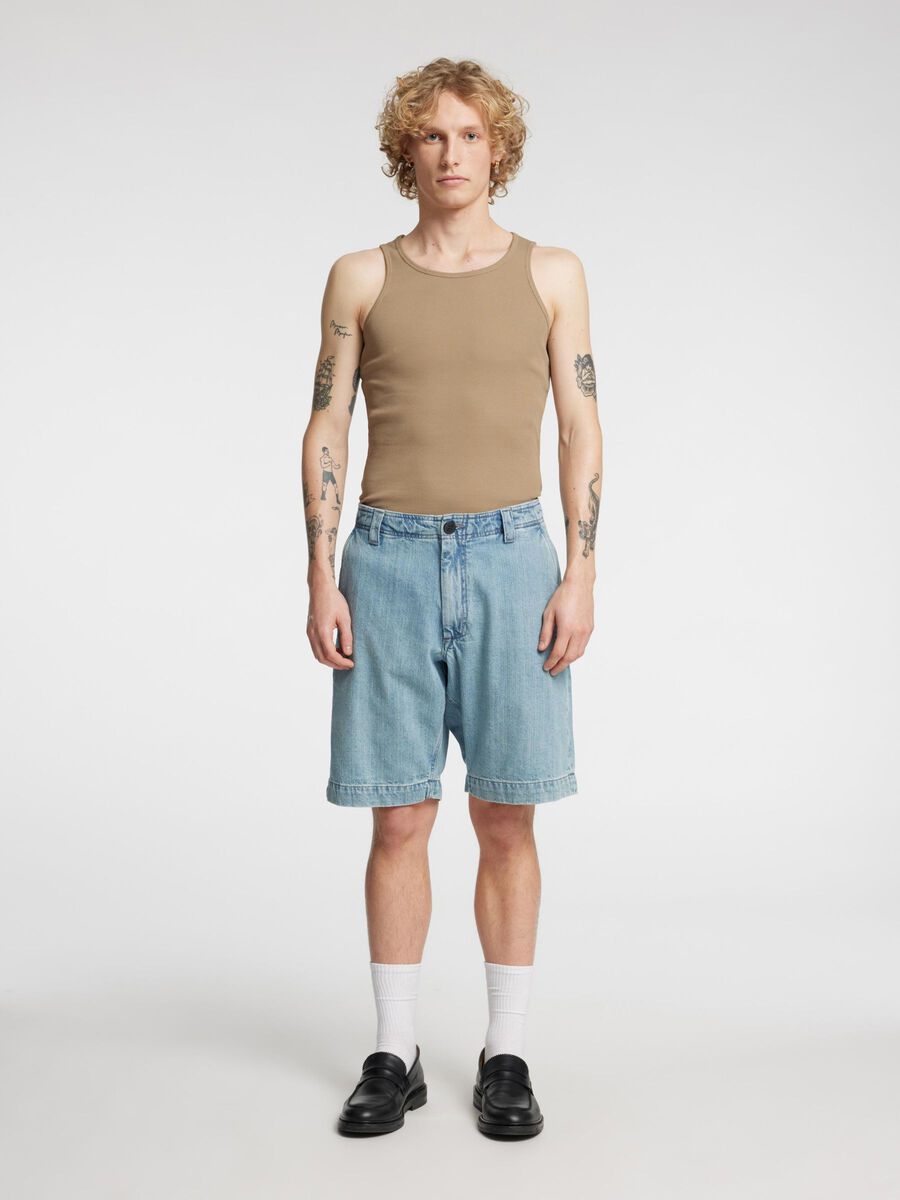 Selected REGULAR FIT TANK TOP, Weathered Teak, highres - 16097676_WeatheredTeak_005.jpg