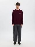 Product image thumbnail - REGULAR FIT KNITTED PULLOVER, Loganberry | 1