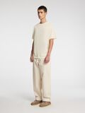 Selected SHORT SLEEVED COTTON T-SHIRT, Birch, highres - 16096871_Birch_008.jpg