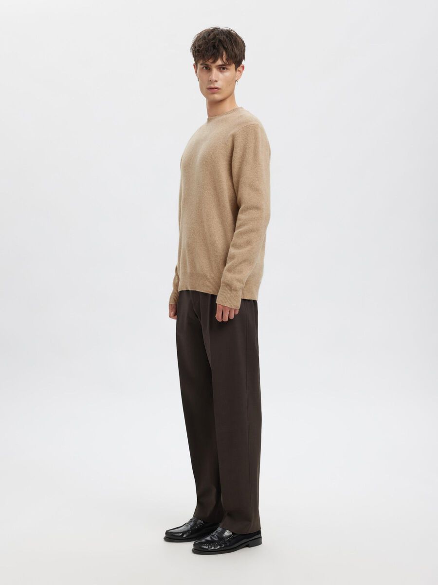 Carousel image - MERINO WOOL PULLOVER, Oatmeal | 5