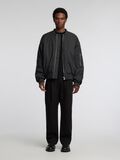 Selected SHORT BOMBER JACKET, Jet Black, highres - 16094516_JetBlack_005.jpg