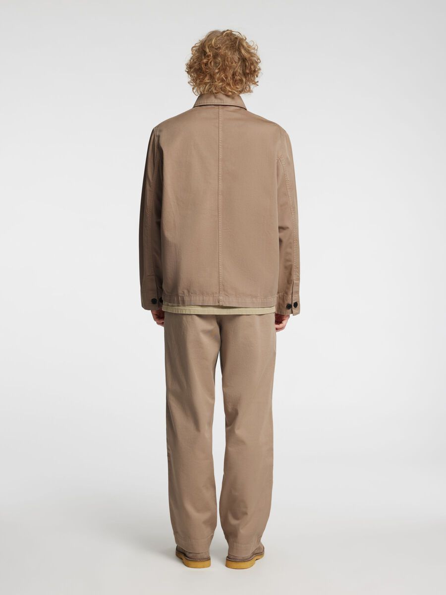 Carousel image - RELAXED FIT OVERSHIRT, Weathered Teak | 4