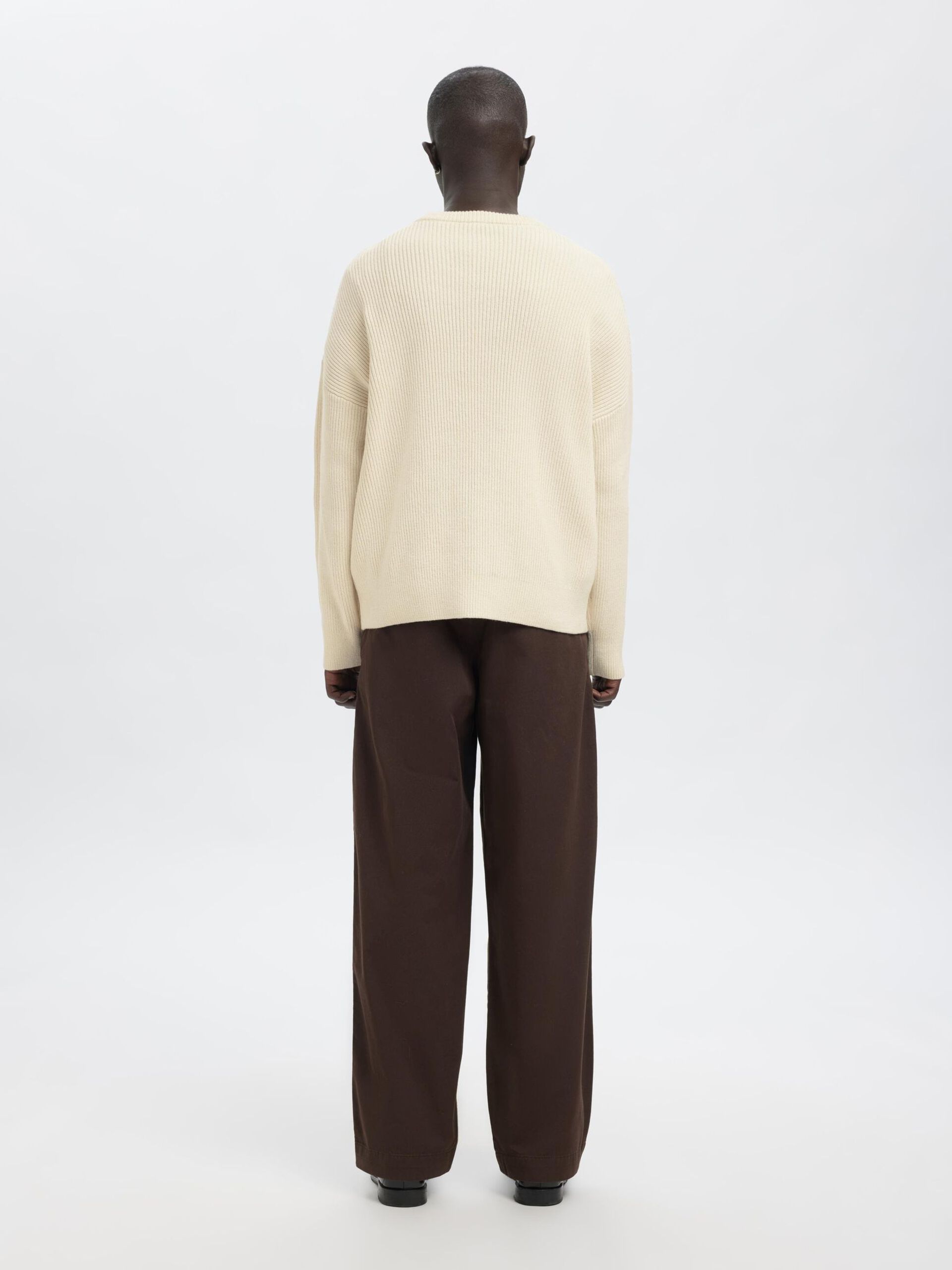 Carousel image - OVERSIZED KNITTED JUMPER, Snow White | 3