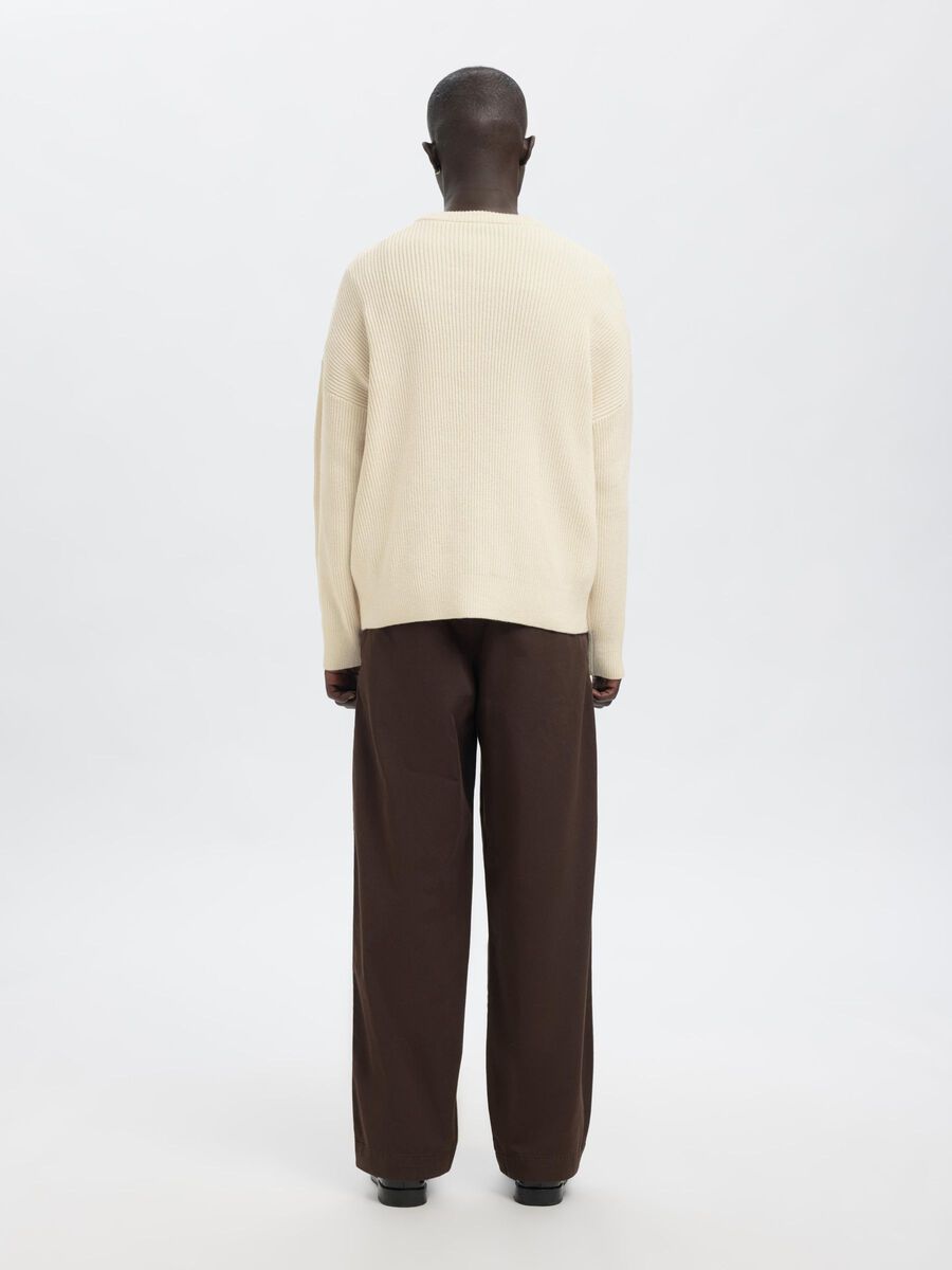 Carousel image - OVERSIZED KNITTED JUMPER, Snow White | 3