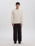 Product image thumbnail - COTTON CREWNECK JUMPER, Oatmeal | 1