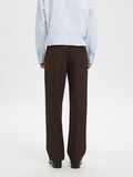 Product image thumbnail - RELAXED FIT TROUSERS, Dark Brown Melange | 6