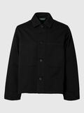 Selected RELAXED FIT OVERSHIRT, Black, highres - 16094914_Black_001.jpg