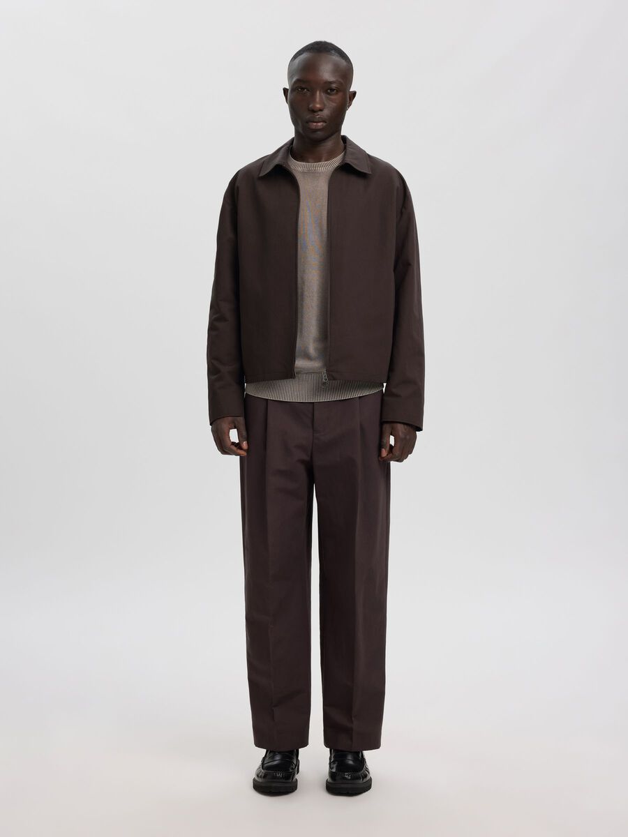 Product tile image - LINEN BLEND OVERSHIRT, Licorice | 16101242_Licorice