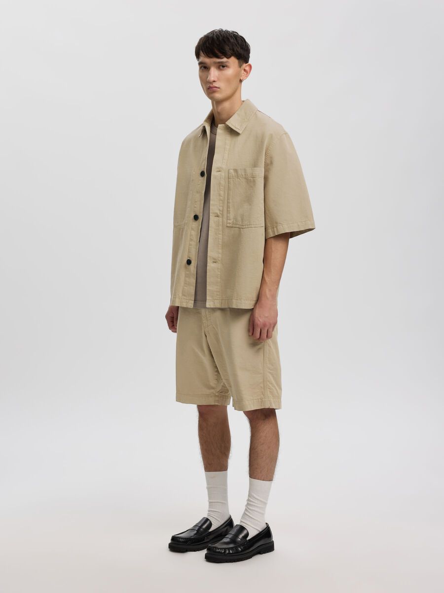 Carousel image - RELAXED FIT OVERSHIRT, Weathered Teak | 5