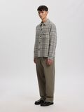 Product image thumbnail - COTTON FLANNEL SHIRT, Chiseled Stone | 5