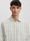 Product image thumbnail - SEERSUCKER LONG SLEEVED SHIRT, Birch | 6