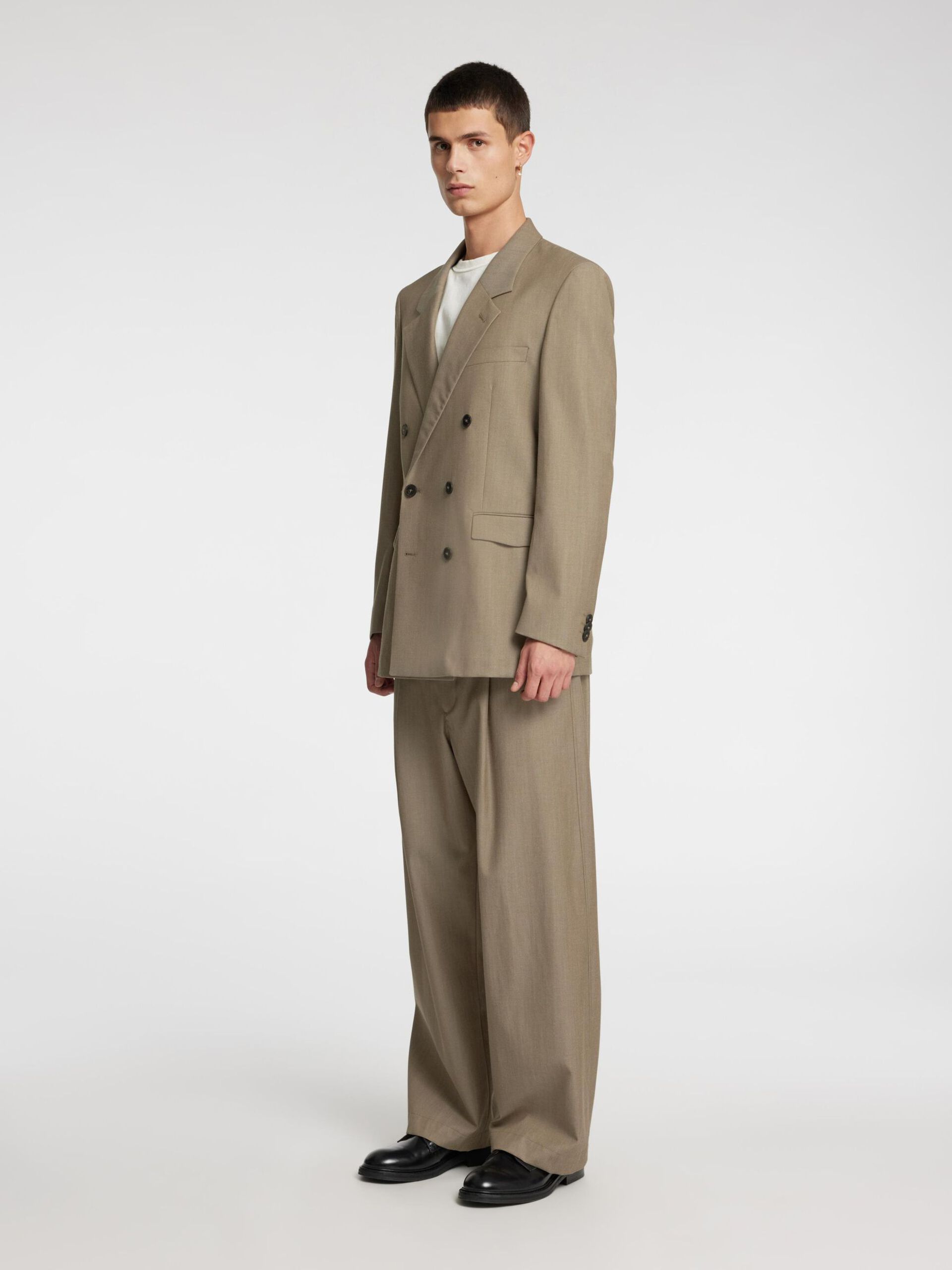 Carousel image - RELAXED FIT DOUBLE-BREASTED BLAZER, Brindle | 5