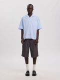 Product image thumbnail - BOXY FIT SHORT SLEEVED SHIRT, Cashmere Blue | 1