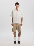 Product image thumbnail - BOXY FIT SHORT SLEEVED SHIRT, Egret | 1