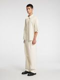 Selected LOOSE FIT TROUSERS, Coconut Milk, highres - 16097054_CoconutMilk_008.jpg