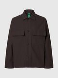 Product image thumbnail - BOXY FIT OVERSHIRT, Chocolate Torte | 3