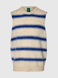 Product image thumbnail - STRIPED KNITTED VEST, Bright Cobalt | 3