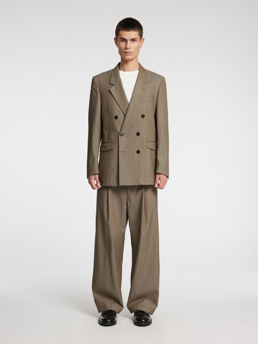 Selected RELAXED FIT  DOUBLE-BREASTED BLAZER, Brindle, highres - 16096756_Brindle_005.jpg