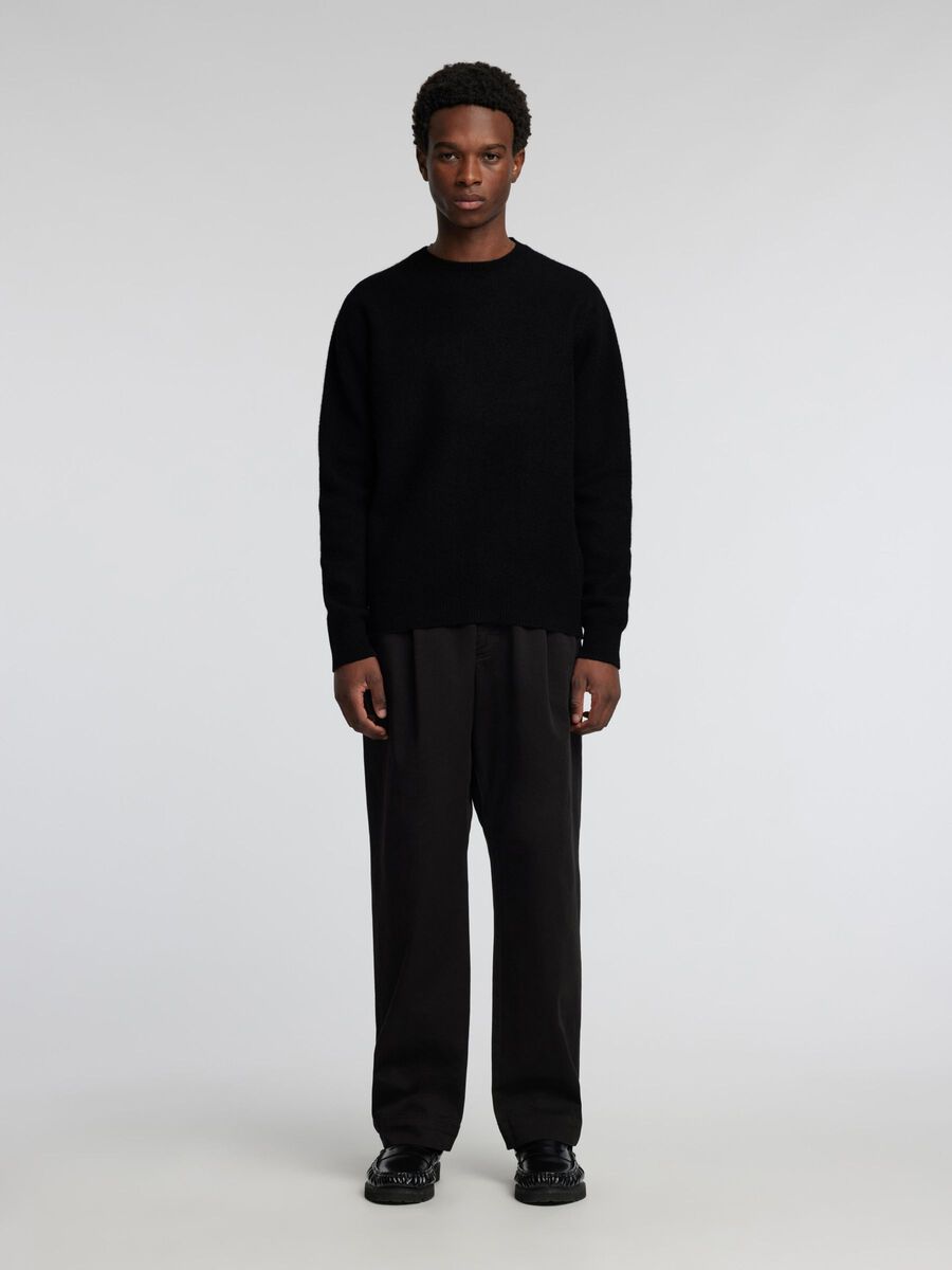Selected MERINO WOOL PULLOVER, Black, highres - 16094958_Black_005.jpg