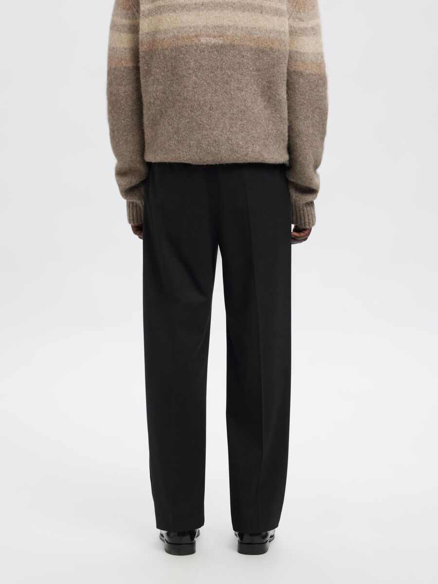 Carousel image - RELAXED FIT TROUSERS, Black | 6