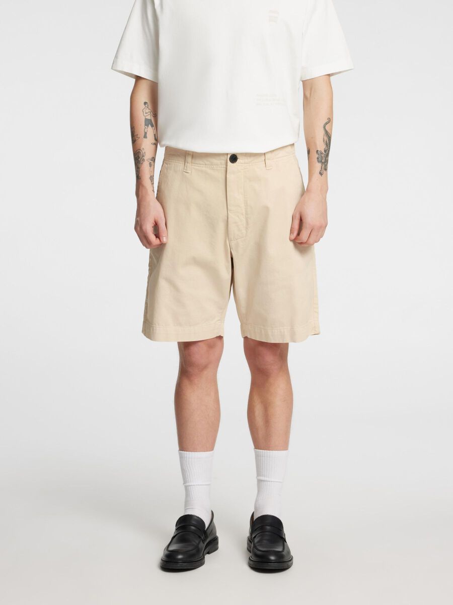 Selected LOOSE FIT CHINO SHORTS, Birch, highres - 16097027_Birch_003.jpg