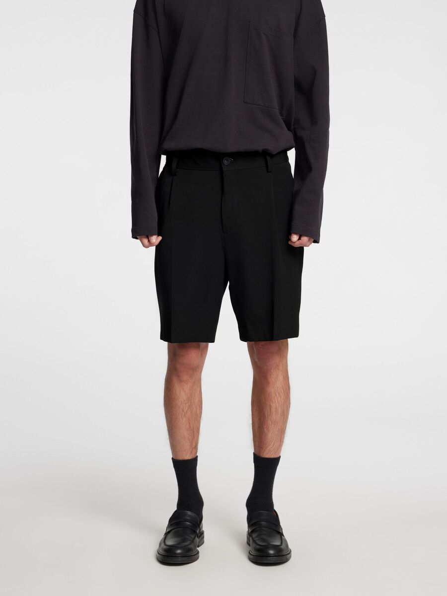Selected TAILORED  SHORTS, Black, highres - 16096765_Black_003.jpg